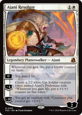 意志堅固なるアジャニ Ajani Resolute 英語 Foil