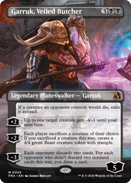 ヴェール被りの解体者、ガラク Garruk, Veiled Butcher 英語