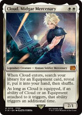 ミッドガルの傭兵、クラウド 日本語 Foil