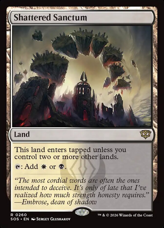 【EN】(260)《Shattered Sanctum》[SOS] 土地R