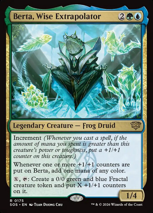【EN】(175)《賢明なる推定者、バータ/Berta, Wise Extrapolator》[SOS] 金R