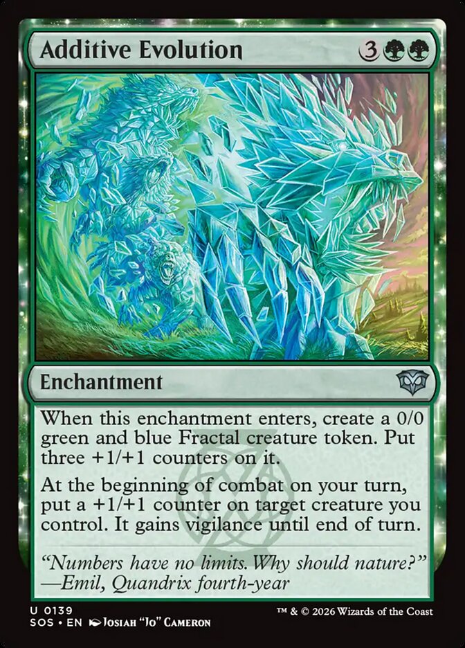 【EN】(139)《加法的進化/Additive Evolution》[SOS] 緑U