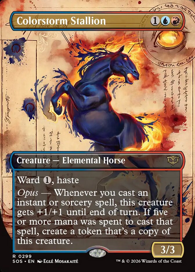 【EN】(299)《彩嵐の雄馬/Colorstorm Stallion》[SOS] 金R