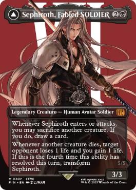 威名のソルジャー、セフィロス / 片翼の天使、セフィロス 日本語 Foil