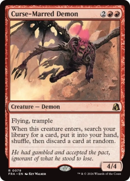 呪い傷の悪魔 Curse-Marred Demon 英語 Foil