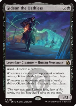 誓い知らず、ギデオン Gideon the Oathless 英語 Foil