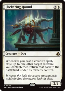 見え隠れする猟犬 Flickering Hound 英語 Foil