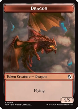 ドラゴン+宝物トークン Dragon+Treasure Token 英語 Foil