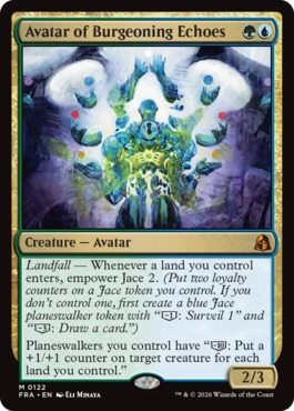 芽生えこだまの化身 Avatar of Burgeoning Echoes 英語 Foil