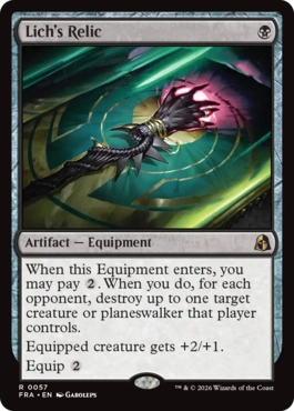 リッチの秘宝 Lich's Relic 英語 Foil