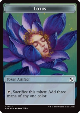睡蓮+ドラゴントークン Lotus+Dragon Token 英語 Foil