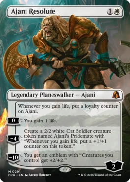 意志堅固なるアジャニ Ajani Resolute 英語 Foil