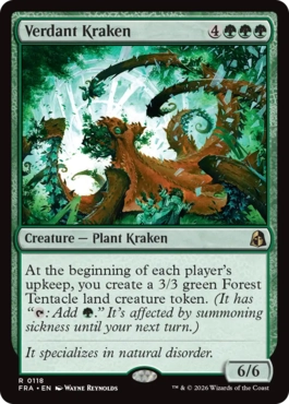 新緑のクラーケン Verdant Kraken 英語 Foil