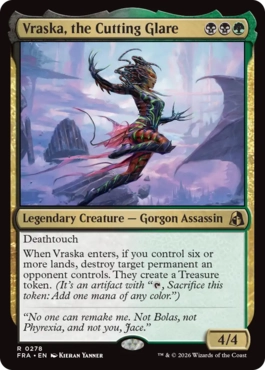 鋭き一瞥、ヴラスカ Vraska, the Cutting Glare 英語 Foil