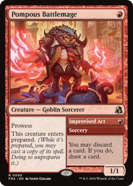 驕慢な戦闘魔道士 Pompous Battlemage 英語 Foil