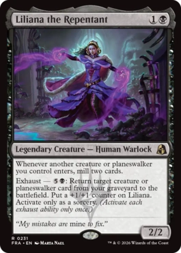 悔いし者、リリアナ Liliana the Repentant 英語 Foil