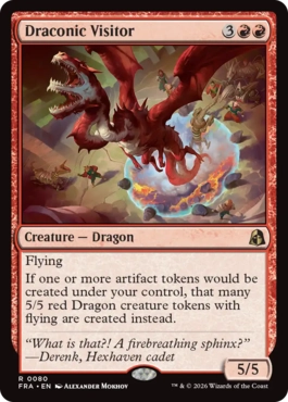 ドラゴンの訪問者 Draconic Visitor 英語 Foil