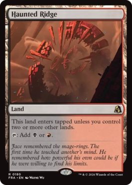 憑依された峰 Haunted Ridge 英語 Foil